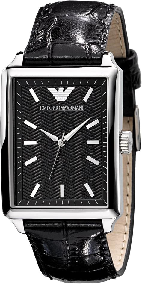 emporio armani rectangular watch